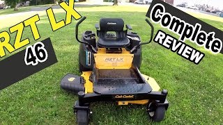 Cub Cadet zero turn review  RZT LX46 [upl. by Ojyllek]