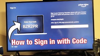 How to Sign In Amazon Prime Video Account from Smart TV Enter Your Code Where [upl. by Aden]