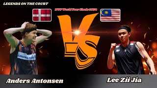 Anders Antonsen DEN vs Lee Zii Jia MAS  BWF World Tour Finals 2024 Badminton [upl. by Saretta]