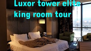 Luxor Las Vegas Tower Elite King Room Tour [upl. by Henriha]