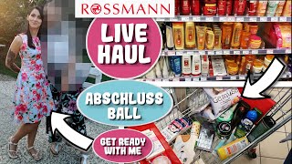 VLOG  ROSSMANN LIVE HAUL  ABSCHLUSSBALL  GET READY WITH ME  FOLLOW ME AROUND  Frühlingsrolina [upl. by Sello]