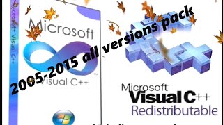 Download VCredist all versions package 200515 Free [upl. by Sad]