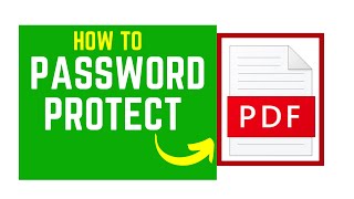 How to Password Protect PDF file Using Adobe Acrobat Pro DC [upl. by Eidnam474]