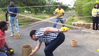 Ball Game with Ropes  Team building activity [upl. by Knuth765]