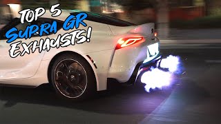 Top 5 Toyota Supra GR Exhausts 2021 [upl. by Onilecram75]