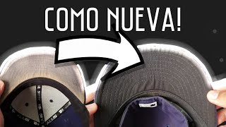 RESTAURACIÓN DE GORRAS COMO TEÑIR UNA GORRA DESCOLORIDA O MANCHADA [upl. by Keel]