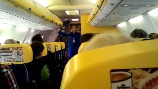 Ryanair video safety demo [upl. by Lukash]