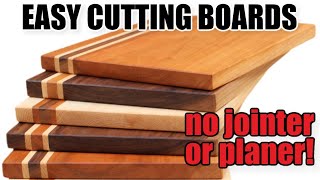 How to Make Cutting Boards with Minimal Tools [upl. by Ahsieken983]