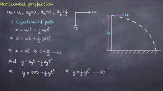 Horizontal projection of a projectile CBSE Physics class XI [upl. by Illyes245]