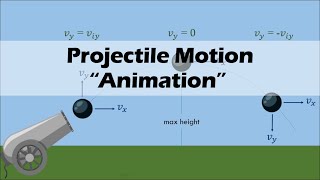 PROJECTILE MOTION  Physics Animation [upl. by Adnwahsal]