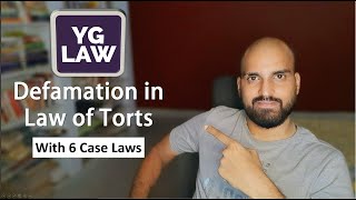 Defamation Essentials Defences and case laws  Law of Torts [upl. by Aderfla]