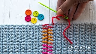 SEWING with CROCHET  TIPS on How to Sew Crochet Together [upl. by Iliram]