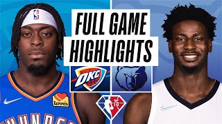 THUNDER at GRIZZLIES  FULL GAME HIGHLIGHTS  December 2 2021 [upl. by Ameerak]