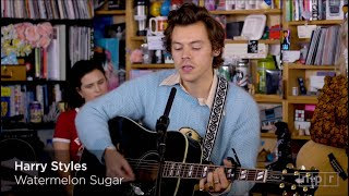 Harry Styles  Watermelon Sugar Acoustic Live NPR Music [upl. by Yenohtna]