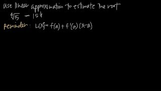 ESTIMATE THE ROOT with linear approximation KristaKingMath [upl. by Cherian]