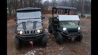 Bighorn 450 4x4 and Hisun Axis 500 4x4 UTV Comparison [upl. by Anaitat]