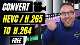 🎥 How to Convert HEVC H265 to H264  Free  HandBrake [upl. by Aiselad]