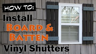 Install Vinyl Exterior Board amp Batten Shutters [upl. by Chon]