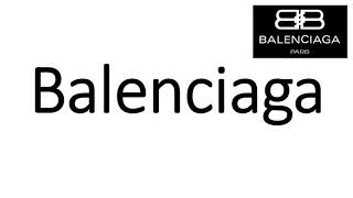 How to Pronounce Balenciaga CORRECTLY [upl. by Ahsienor]