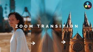 Smooth ZOOM Transition  DaVinci Resolve Beginner Tutorial [upl. by Lauritz]