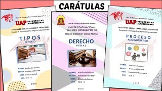 CARÁTULAS EN WORD 4 Diseños  TUTORIAL fácil paso a paso  Shirlhy [upl. by Nagar]