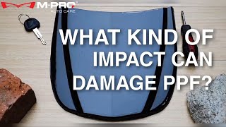 Impact Damage Test M PRO Paint Protection Film [upl. by Lirba]