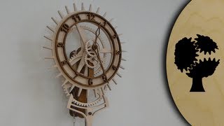 Korona  Holzuhr Wooden Clock [upl. by Yarehs]