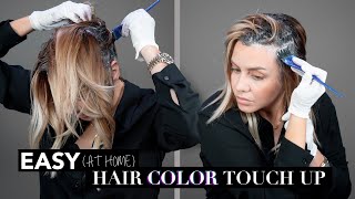 Hairdresser How To  Color Your Roots At Home  Quarantine Edition [upl. by Aniret772]