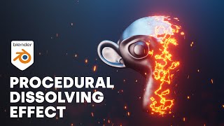 Procedural Dissolving Effect Blender Tutorial [upl. by Pisano]