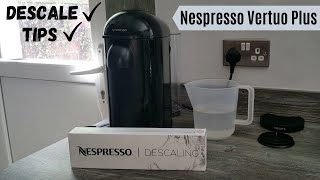 How to Descale Nespresso Vertuo Plus Machine  Descaling Tips and Instructions Video  Krups [upl. by Galloway66]