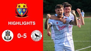 Caerleon 05 Cwmbrân Town  Gwent FA Senior cup  Quarter final highlights [upl. by Atinuhs217]