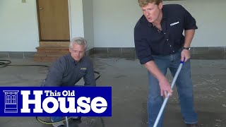 How to Epoxy Coat a Garage Floor  This Old House [upl. by Phina966]