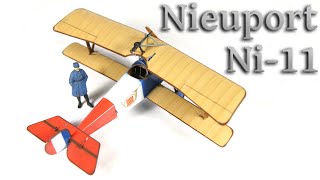 Model Nieuport Ni11  148 Eduard [upl. by Akiem]