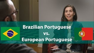 Brazilian Portuguese vs European Portuguese  Speaking Brazilian [upl. by Sset919]