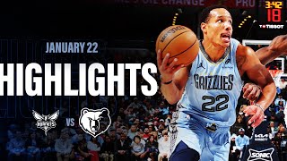 Memphis Grizzlies Highlights vs Charlotte Hornets [upl. by Clover597]