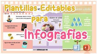 PLANTILLAS EDITABLES PARA INFOGRAFIA DESDE WORD [upl. by Lubow708]