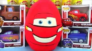 Disney Cars Toys Surprise Egg with POP Lightning McQueen [upl. by Garland]