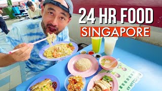 The Ultimate 24 Hour FOOD Tour in SINGAPORE [upl. by Wagstaff]