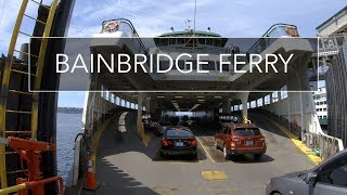 Bainbridge Ferry Seattle to Bainbridge Island Drive Washington 4K USA [upl. by Groark]