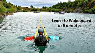 Learn to Wakeboard  3 easy steps [upl. by Llewen335]