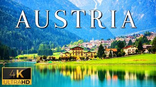 FLYING OVER AUSTRIA 4K UHD  Relaxing Music With Beautiful Natural Landscape 4K Video Ultra HD [upl. by Aluino25]