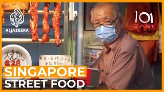 Singapores Street Food Surviving COVID19  101 East [upl. by Rawdin821]