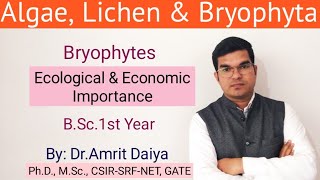 Ecological amp Economic Importance of Bryophytes BSc 1st year English amp Hindi [upl. by Dajma398]