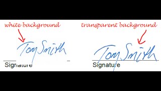 How To Make A Transparent PDF Signature Stamp [upl. by Nauqaj]