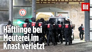 Gefängnismeuterei Polizei stürmt Knast in Thüringen  JVA Untermaßfeld [upl. by Vaclava]