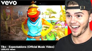 REACTING to Fortnite MUSIC VIDEOS [upl. by Hathaway]