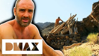 Ed Stafford Thrives In Gobi Desert After Building A Solid Shelter  Marooned With Ed Stafford [upl. by Xyla920]