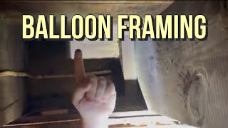 Balloon Framing  Old House Construction [upl. by Amilas17]